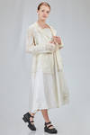 hip-lenght jacket, wide, in gauzed mesh and starched glittered cotton - RUNDHOLZ 