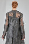 under the knee overcoat, wide, in gauzed mesh and starched glittered cotton - RUNDHOLZ 