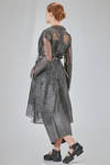 under the knee overcoat, wide, in gauzed mesh and starched glittered cotton - RUNDHOLZ 