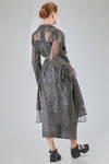 under the knee overcoat, wide, in gauzed mesh and starched glittered cotton - RUNDHOLZ 