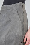 long sheath skirt in washed and glittery stretch cotton canvas - RUNDHOLZ 