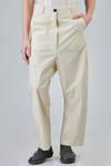 wide trousers in 'pelle ovo' cotton - RUNDHOLZ 