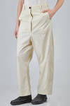 wide trousers in 'pelle ovo' cotton - RUNDHOLZ 