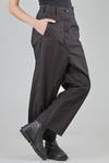 pantalone ampio in pelle ovo di cotone - RUNDHOLZ 