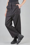 pantalone ampio in pelle ovo di cotone - RUNDHOLZ 