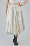 gonna a pieghe, sotto al ginocchio, in voile lavato di cotone glitterato - RUNDHOLZ 