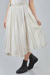 gonna a pieghe, sotto al ginocchio, in voile lavato di cotone glitterato - RUNDHOLZ 