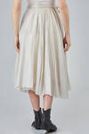 gonna a pieghe, sotto al ginocchio, in voile lavato di cotone glitterato - RUNDHOLZ 