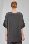maglia lunga e ampia in maglia di lino glitterata - RUNDHOLZ 