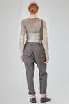 pantalone in crêpe fiammato di lino e viscosa lavati - RUNDHOLZ 