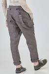 pantalone in crêpe fiammato di lino e viscosa lavati - RUNDHOLZ 