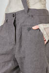 pantalone in crêpe fiammato di lino e viscosa lavati - RUNDHOLZ 