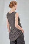 long and soft tank top in gauzed tussah silk jersey - RUNDHOLZ 