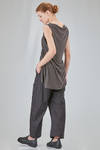 long and soft tank top in gauzed tussah silk jersey - RUNDHOLZ 
