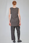 long and soft tank top in gauzed tussah silk jersey - RUNDHOLZ 