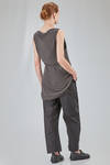 long and soft tank top in gauzed tussah silk jersey - RUNDHOLZ 