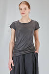 t-shirt lunga e asciutta in jersey glitterato di lyocell e seta - RUNDHOLZ 