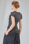 t-shirt lunga e asciutta in jersey glitterato di lyocell e seta - RUNDHOLZ 