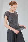 t-shirt lunga e asciutta in jersey glitterato di lyocell e seta - RUNDHOLZ 