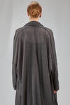 cardigan lungo e ampio, in maglia garzata di lino e poliammide - RUNDHOLZ 