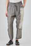 cigarette trousers in overdyed washed cupro crêpe - RUNDHOLZ 