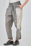 cigarette trousers in overdyed washed cupro crêpe - RUNDHOLZ 