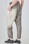 cigarette trousers in overdyed washed cupro crêpe - RUNDHOLZ 