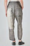 cigarette trousers in overdyed washed cupro crêpe - RUNDHOLZ 