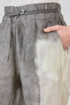 cigarette trousers in overdyed washed cupro crêpe - RUNDHOLZ 