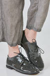 scarpa tipo derby in pelle di vacchetta verniciata - RUNDHOLZ 