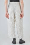 wide trousers in light polyester froissé - SHU MORIYAMA 