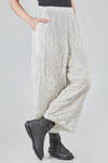 wide trousers in light polyester froissé - SHU MORIYAMA 