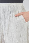 wide trousers in light polyester froissé - SHU MORIYAMA 