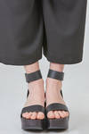 high GLEAM clog in cowhide leather and wood - TRIPPEN 