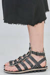 CÄSAR flip flop sandal in soft cowhide leather and classic rounded rubber sole - TRIPPEN 