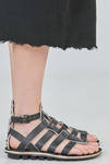 CÄSAR flip flop sandal in soft cowhide leather and classic rounded rubber sole - TRIPPEN 