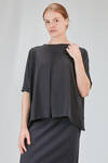t-shirt lunga e ampia in maglia rasata di cotone - KNIT KNIT 