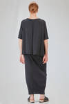 t-shirt lunga e ampia in maglia rasata di cotone - KNIT KNIT 