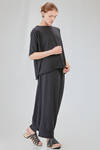 t-shirt lunga e ampia in maglia rasata di cotone - KNIT KNIT 