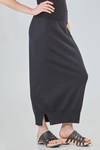 long and lean skirt in plain cotton knit - KNIT KNIT 