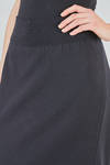 long and lean skirt in plain cotton knit - KNIT KNIT 