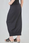 long and lean skirt in plain cotton knit - KNIT KNIT 