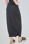 long and lean skirt in plain cotton knit - KNIT KNIT 