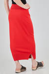 gonna lunga e asciutta in maglia rasata di cotone - KNIT KNIT 