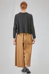 short and wide cardigan in cotton, polyester and nylon knit with wavy texture - KNIT KNIT 