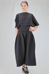 hip-lenght t-shirt, wide and narrower at the bottom, in elastic recycled polyester and nylon knit - CFCL 
