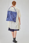 big sack shopper bag in crinkled cotton satin with metal core - ZILLA 
