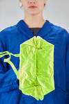 cubic shopper bag in crinkled cotton satin with metal core - ZILLA 