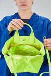 cubic shopper bag in crinkled cotton satin with metal core - ZILLA 