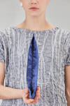 rectangular pochette-bag in crinkled cotton satin with metal core - ZILLA 